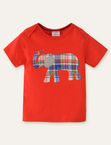 Elephant Appliqué T-shirt