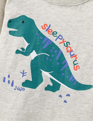 Dinosaur Printed Long-Sleeved T-shirt