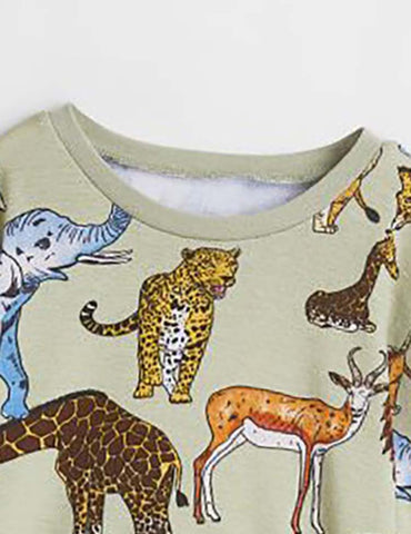 Animal Full Printed Pajamas