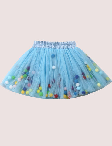 Pom Pom Mesh Skirt