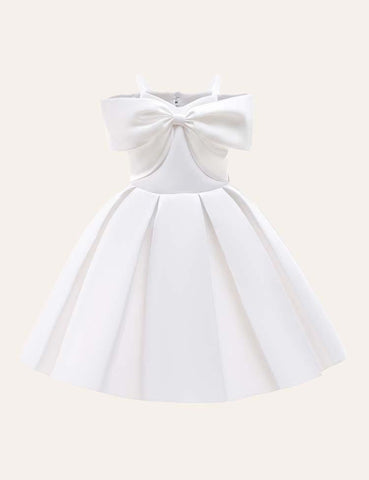 Bow Suspenders Party Dress - CCMOM