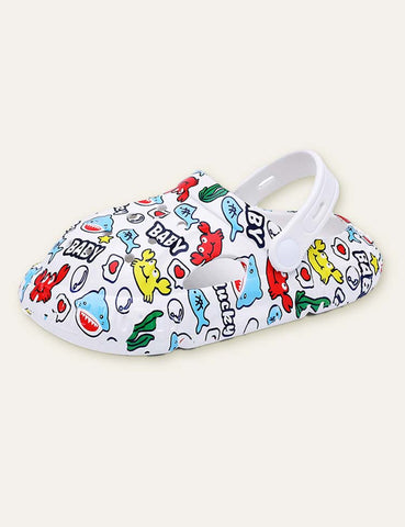 Unisex Dinosaur Printed Sandals