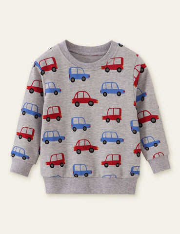 Car Printed Sweatshirt