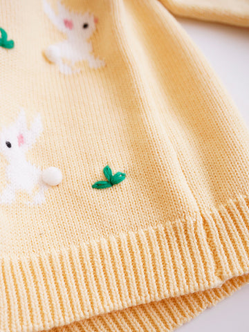 Bunny Crew Neck Cardigan