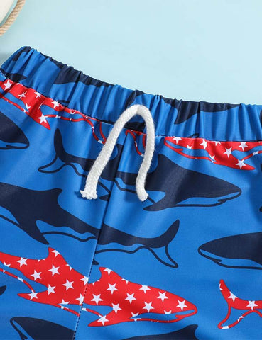 Shark Full Printed Swimming Shorts - CCMOM