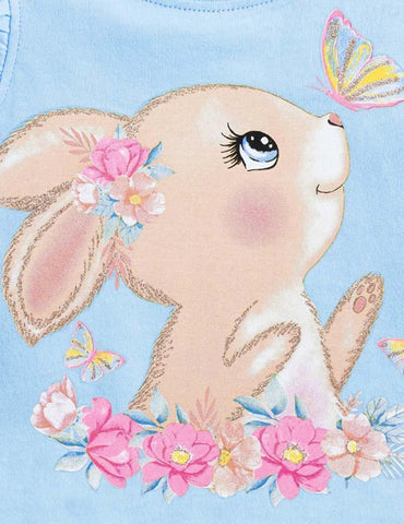 Rabbit Butterfly Printed T-shirt - CCMOM