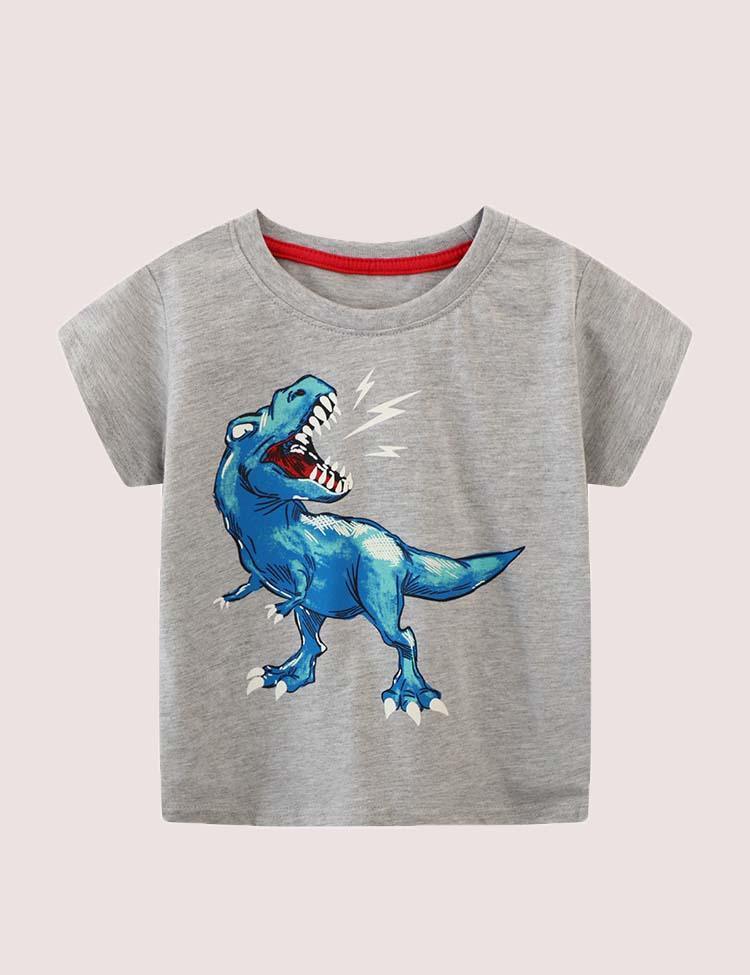 Glowing Dinosaur Short-Sleeved T-shirt - CCMOM