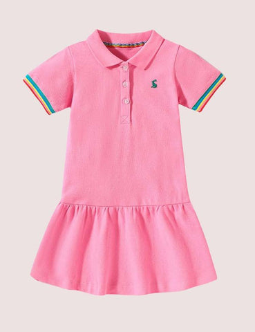 Rainbow Polo Dress - CCMOM