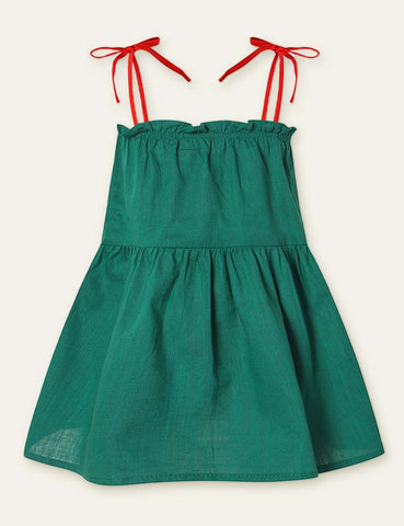 High Waist Spaghetti Strap Dress