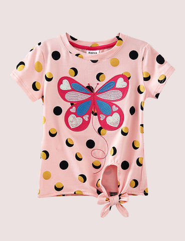 Butterfly Dots Short Sleeve T-shirt