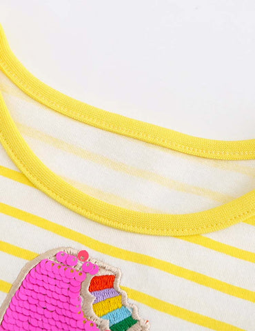 Ice Cream Appliqué Dress