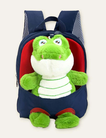 Plush Doll Crocodile Schoolbag Backpack