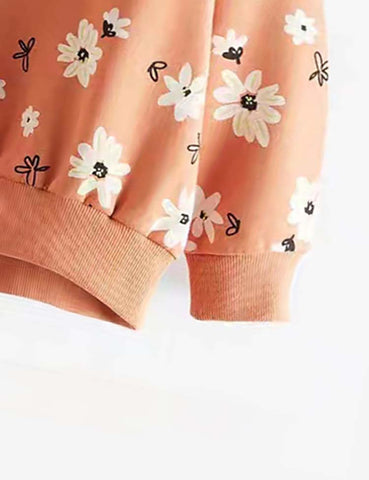 Floral Printed Sweatshirt