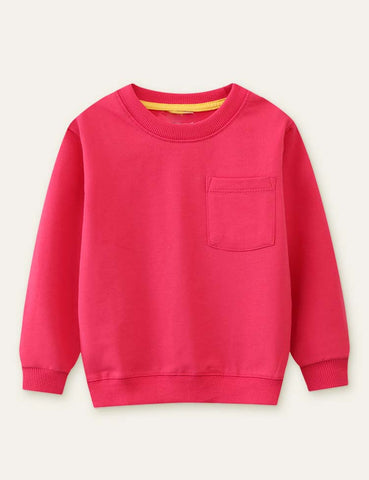 Pocket Colorful Sweatshirt