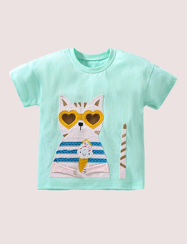 Cartoon Kitten T-shirt