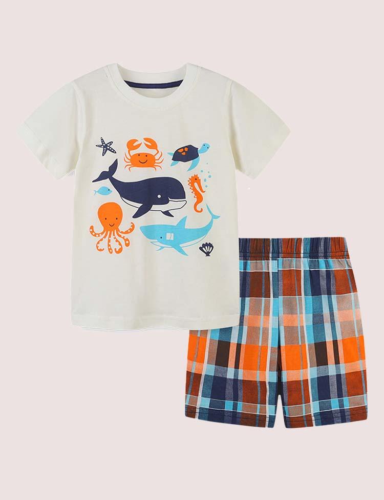 Underwater World Plaid Set - CCMOM