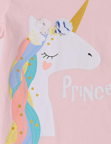 Cute Unicorn Printed T-shirt