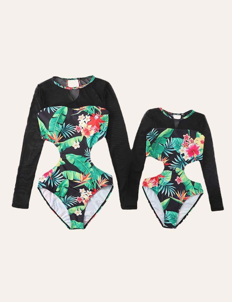 Jungle Floral Family Matching Swim Suit - CCMOM