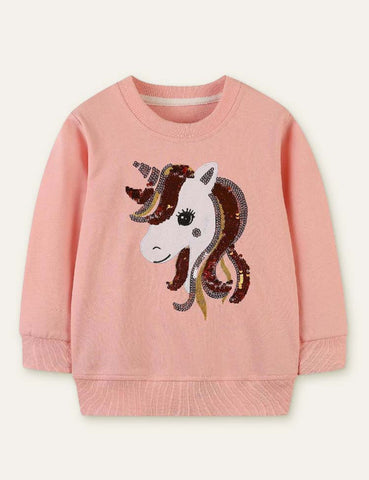 Unicorn Appliqué Sweatshirt