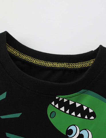 Funny Dinosaur Printed T-shirt