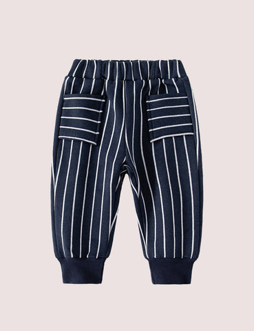 Fleece Sports Striped Trousers