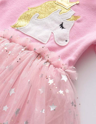 Starry Unicorn Mesh Dress