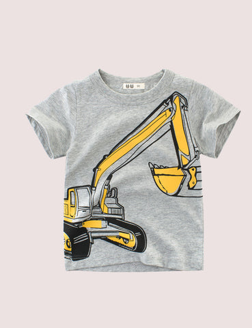 Excavator Printed T-shirt