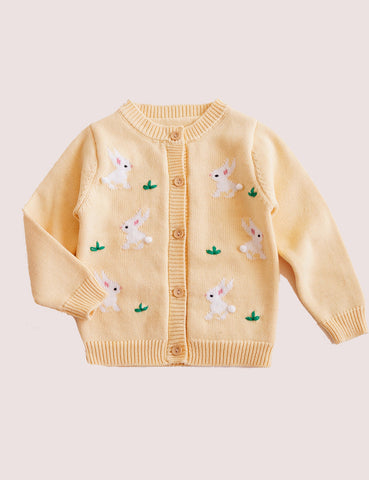 Bunny Crew Neck Cardigan