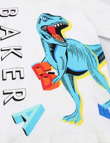 Dinosaur Printed Long-Sleeved T-shirt