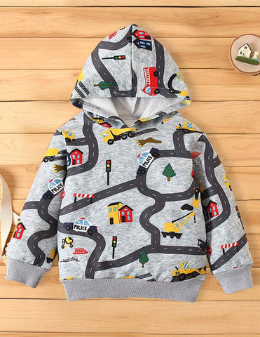 Cartoon Car Hoodie