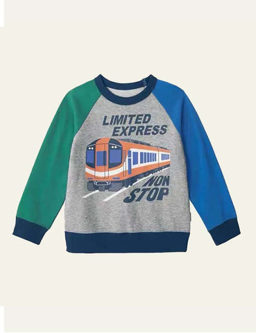 Cartoon Vehicle Sweatshirt