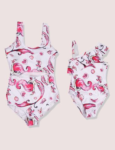 Printing Family Matching Swimsuit