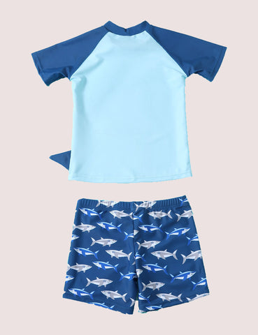 Whale Stitching Two-Piece Swimsuit