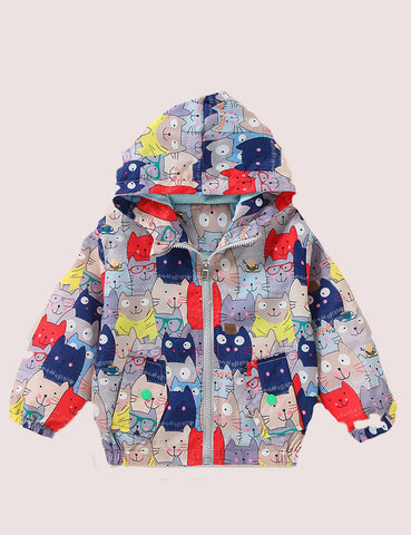 Full Print Rainbow Shell Jacket