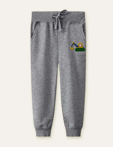 Excavator Appliqué Sweatpants