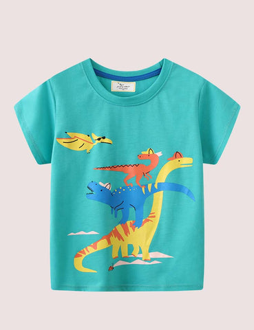 Dinosaur World Printed T-shirt