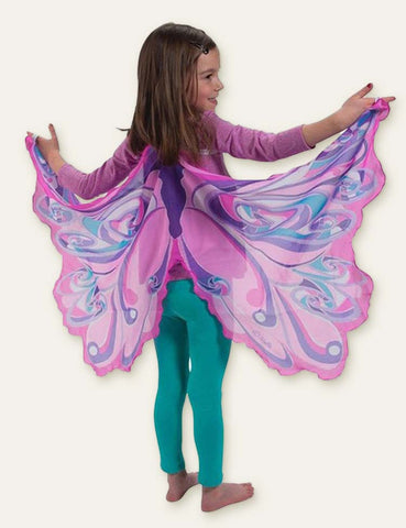 Toddler Girl Butterfly Wings Mesh Party Cape