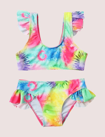 Color Tie-Dye Swimsuit