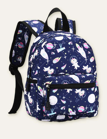 Cartoon Animal Full Printed Schoolbag Backpack