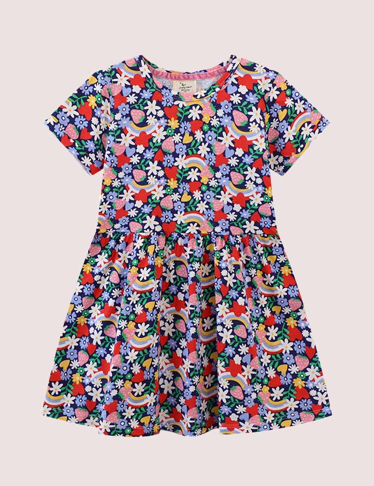 Floral Rainbow Dress - CCMOM