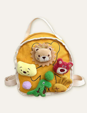 Cartoon Plush Doll Schoolbag Backpack