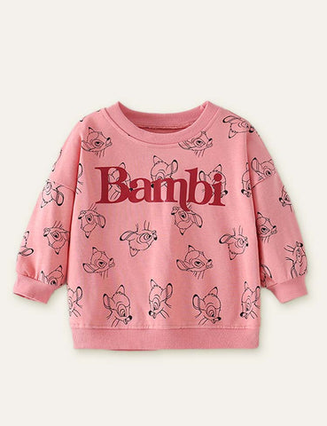 Deer Printed Sweatshirt