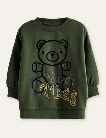 Bear Printed Sweatshirt