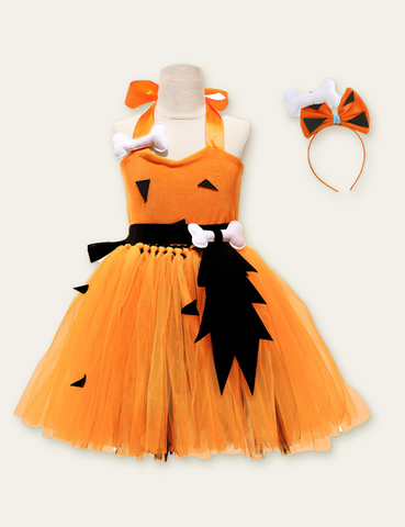 Halloween Three-Dimensional Bone Decoration Party Dress