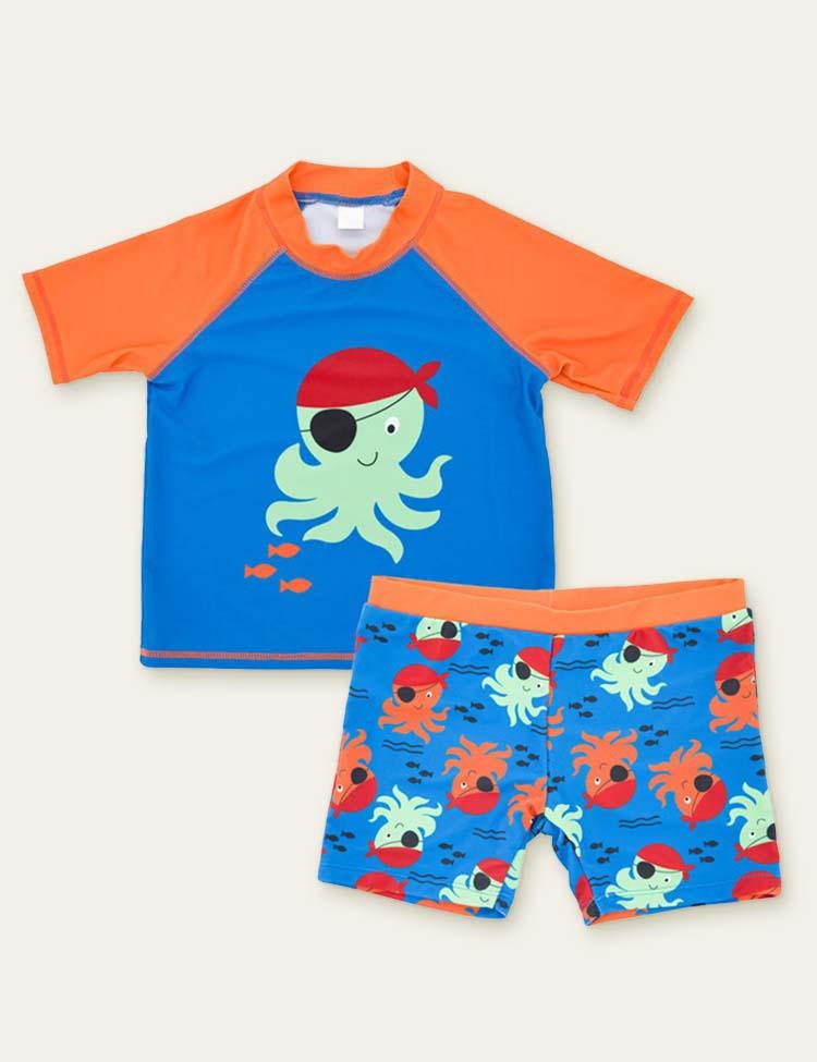 Shark Octopus Cartoon Swimsuit - CCMOM