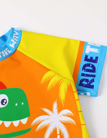 Dinosaur Swim Suit + Cap