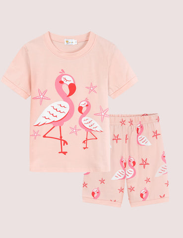 Dinosaur Printed Pajamas Two-Piece Set