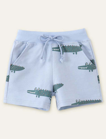 Alligator Printed Shorts