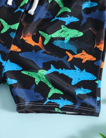 Shark Full Printed Swimming Shorts - CCMOM