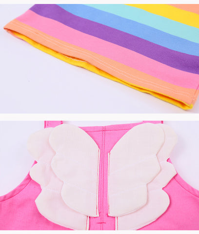 Rainbow Two-Pieces Overalls Suit